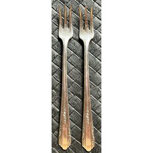 Vision Silver Plate Set Of Two Seafood Forks